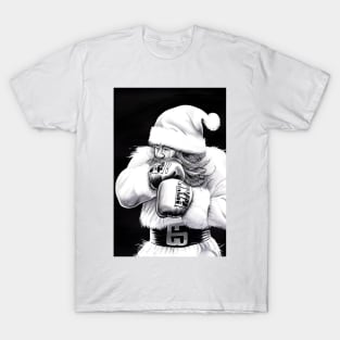 Merry Kickmas Santa Claus Kickboxing Fighter T-Shirt